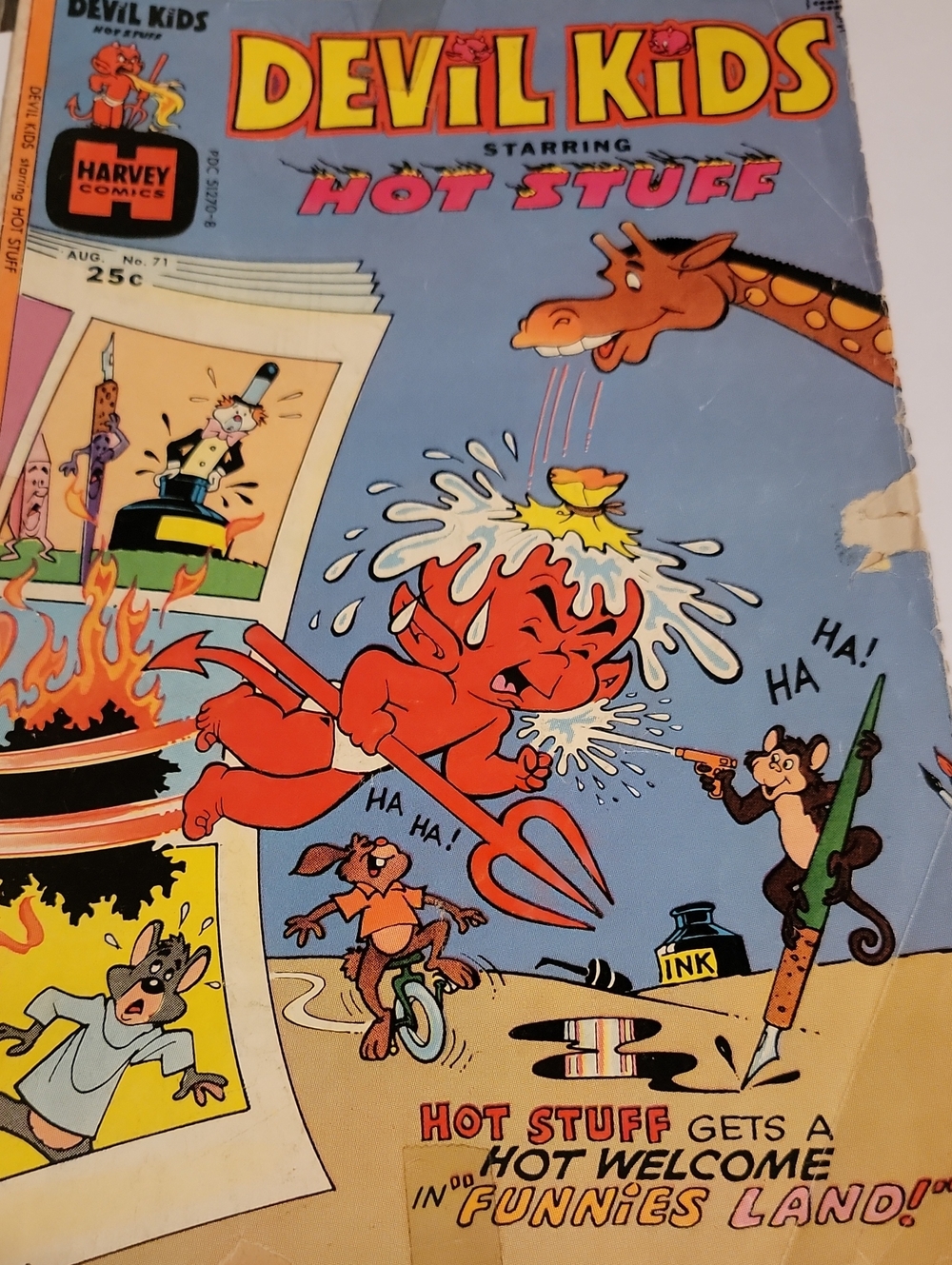 Devil Kids Starring Hot Stuff Comic Art Coffee Table Book — Blue & Red Cover